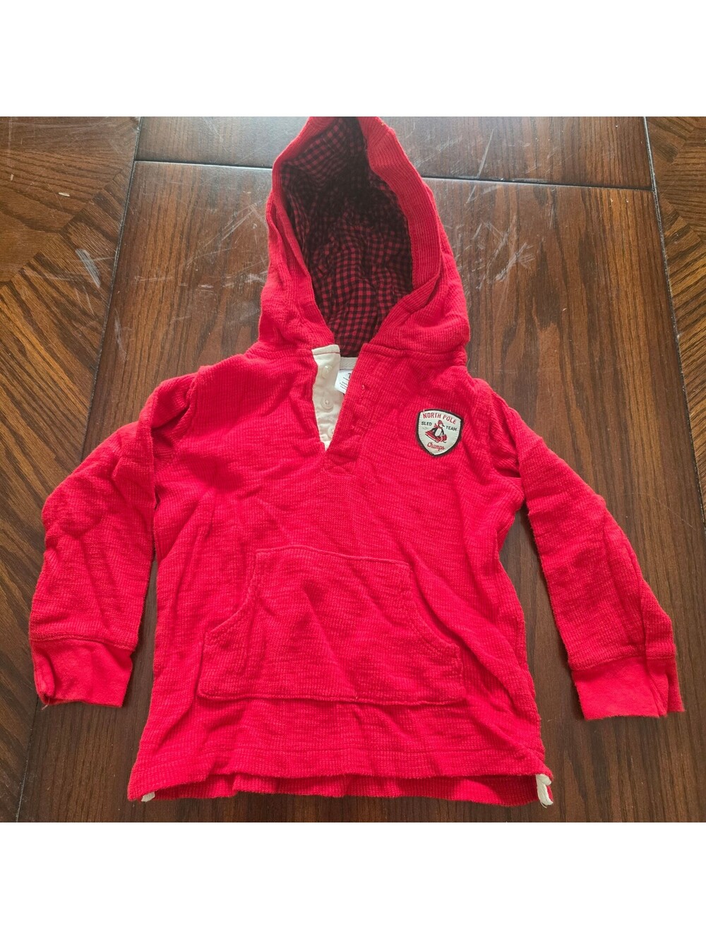 Carter's Boys Red Hooded Shirt 18M